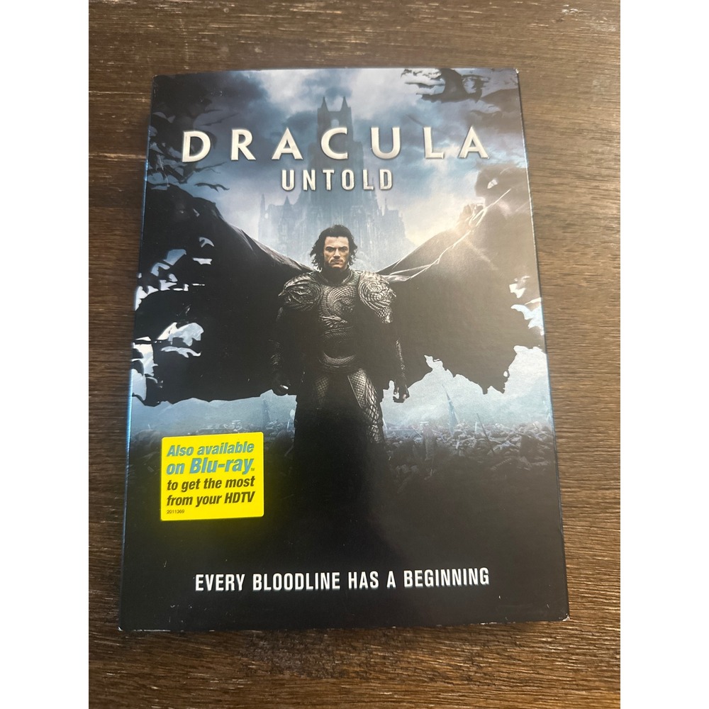Dracula Untold DVD Luke Evans Action Fantasy Movie with Slipcover PG-13